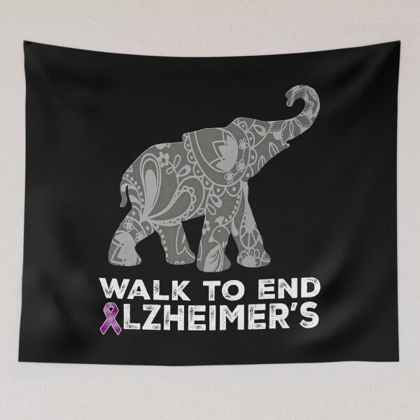 Item preview,  Walk To End Alzheimer's Purple dementia Elephant end Alz designed and sold by Smix Pixels.