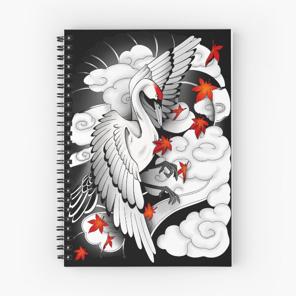 Item preview, Irezumi crane designed and sold by DoomyGloomyArt.