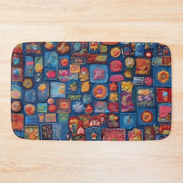 Item preview, Colourful patch work pattern designed and sold by NingningS.