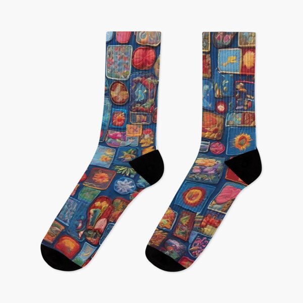 Item preview, Colourful patch work pattern designed and sold by NingningS.