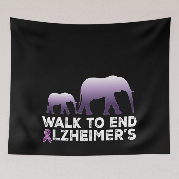 Item preview,  Walk To End Alzheimer's Purple dementia Elephant end Alz designed and sold by Smix Pixels.