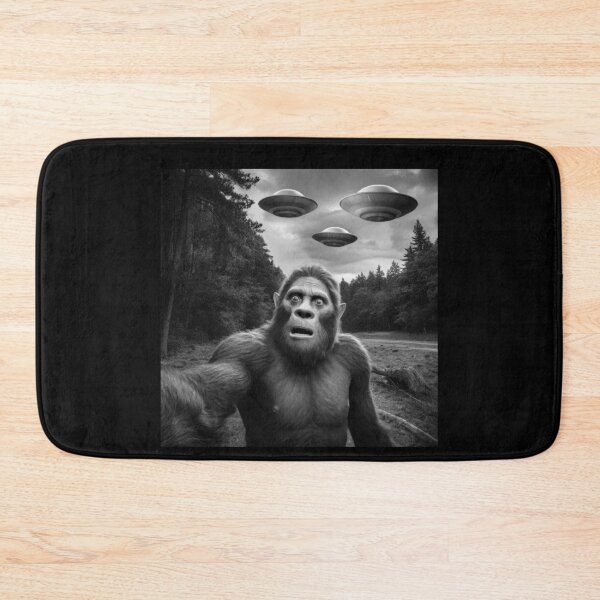 Item preview, "Bigfoot's Surprising Selfie: An Extraterrestrial Encounter in the Forest" designed and sold by love3617.