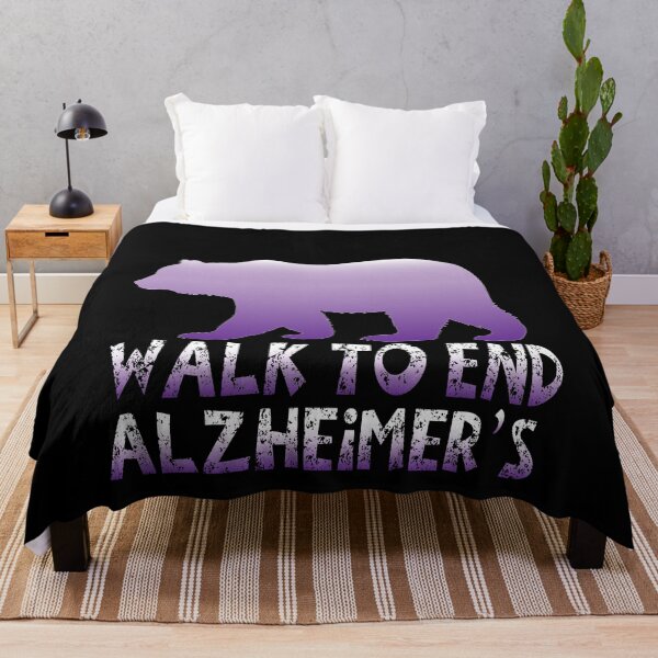 Item preview,  Walk To End Alzheimer's Purple dementia Bear end Alz designed and sold by Smix Pixels.