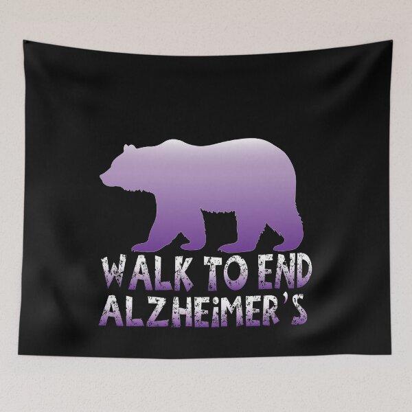 Item preview,  Walk To End Alzheimer's Purple dementia Bear end Alz designed and sold by Smix Pixels.