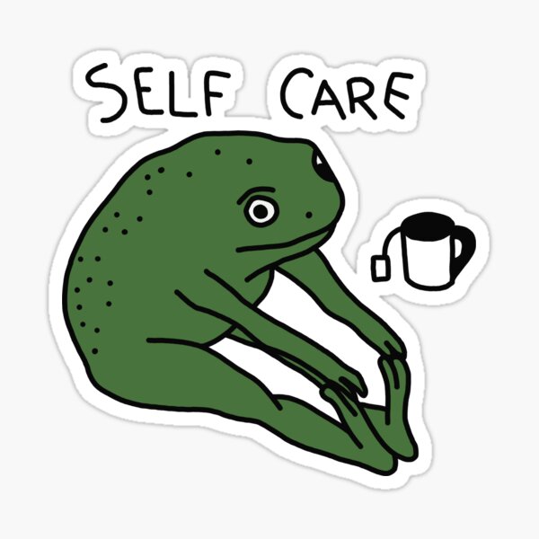 Item preview, Self care frog designed and sold by Doctor Michaela.