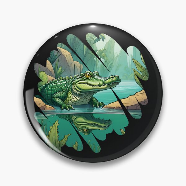 Item preview, Jacaré-açu, the largest and most feared alligator in the Amazon designed and sold by DebriArte.