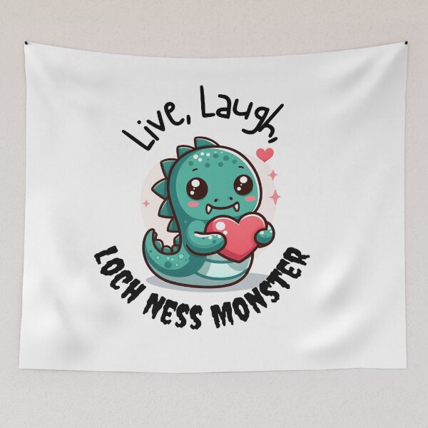 Item preview, Live, Laugh, Loch Ness Monster designed and sold by Avida's Fever Dreams.