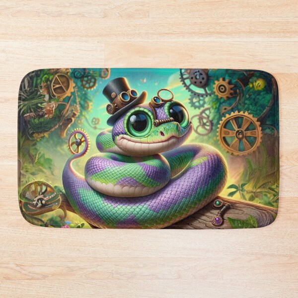 Item preview, Steampunk Amethystine Python Mechanic designed and sold by Sillytoe.