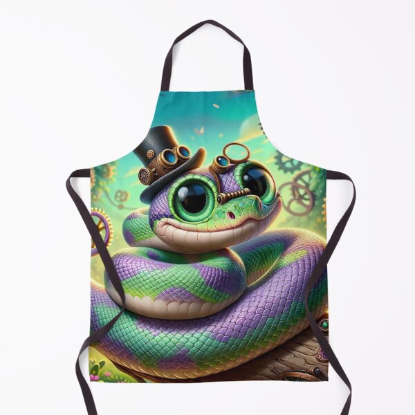 Item preview, Steampunk Amethystine Python Mechanic designed and sold by Sillytoe.