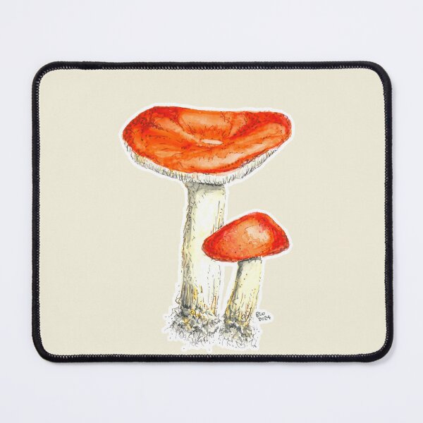 Item preview, Watercolor Emetic Russula/Russula Emetica designed and sold by Brandi Wheeler.