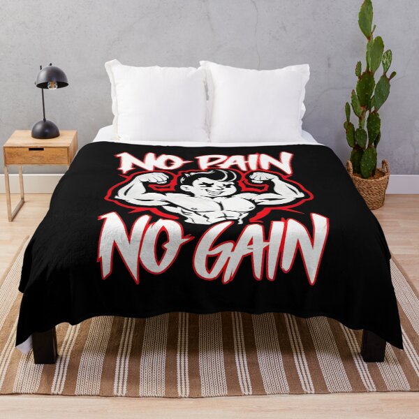 Item preview, Bodybuilder With The Sports Quote No Pain No Gain designed and sold by TheArtOfPat.
