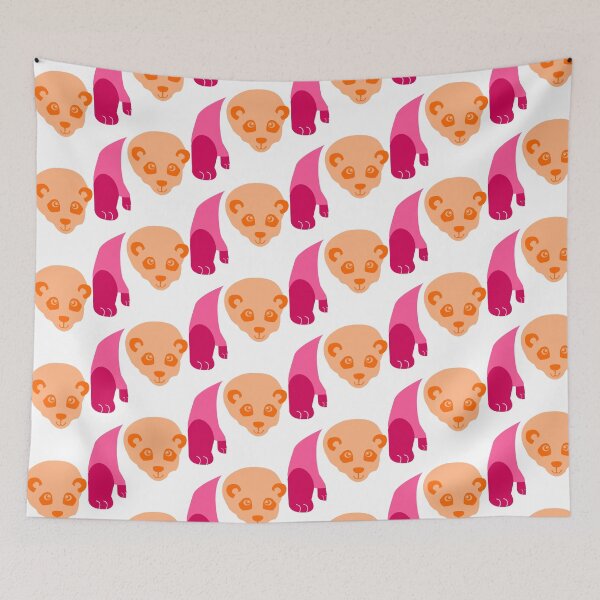 Item preview, Lesbian Pride Flag Panda designed and sold by HarveyHandcraftsandDesigns.