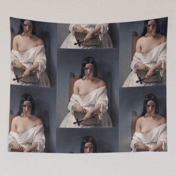 Item preview, The Meditation Painting by Francesco Hayez designed and sold by TeeARTHY.