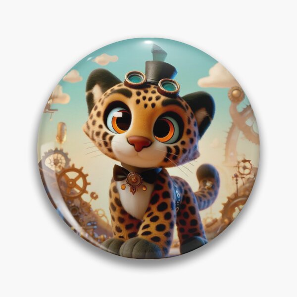 Item preview, Steampunk Amur Leopard Adventurer designed and sold by Sillytoe.