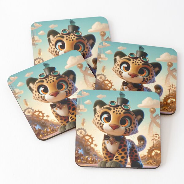 Item preview, Steampunk Amur Leopard Adventurer designed and sold by Sillytoe.