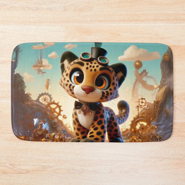 Item preview, Steampunk Amur Leopard Adventurer designed and sold by Sillytoe.