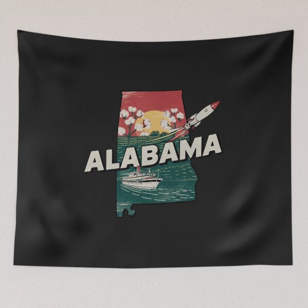 Item preview, "Vintage Alabama Travel Poster" designed and sold by suechtmpoa.