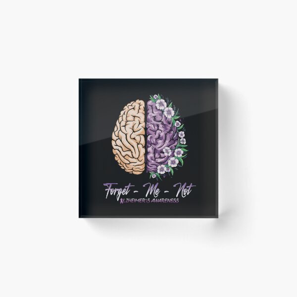 Item preview,  Forget Me Not Alzheimer's Awareness Purple dementia Brain end Alz designed and sold by Smix Pixels.