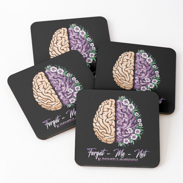 Item preview,  Forget Me Not Alzheimer's Awareness Purple dementia Brain end Alz designed and sold by Smix Pixels.