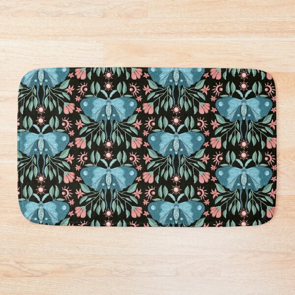 Item preview, Indigo blue moon moth designed and sold by pinkyfish1010.