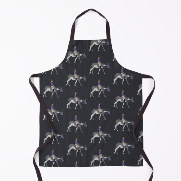 Item preview, Bareback Black Pinto Horse and Rider Purple designed and sold by Abby Art Studio.