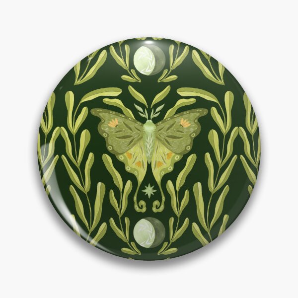 Item preview, Flower embellished green moth designed and sold by pinkyfish1010.