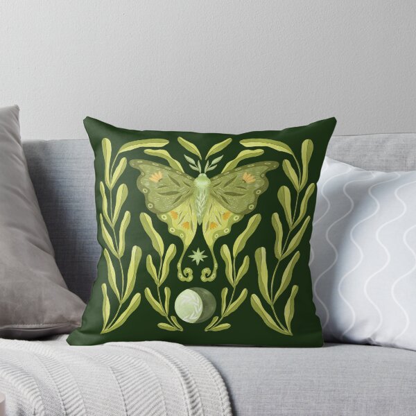 Item preview, Flower embellished green moth designed and sold by pinkyfish1010.