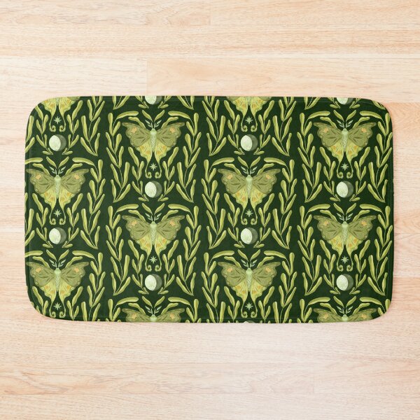 Item preview, Flower embellished green moth designed and sold by pinkyfish1010.