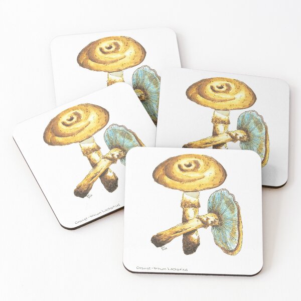 Item preview, Watercolor Orange-Brown Lactarius/Lactarius Volemus designed and sold by Brandi Wheeler.