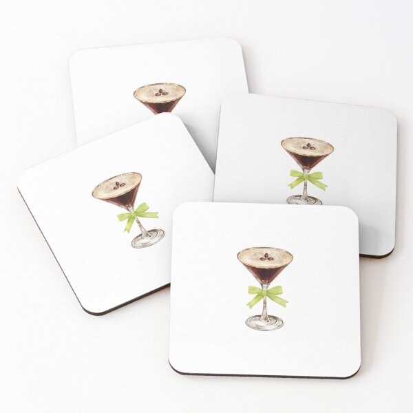 Item preview, Cute Aesthetic Green Bow Aesthetic Espresso Martini for the Girlies designed and sold by Madeleine Sharp.