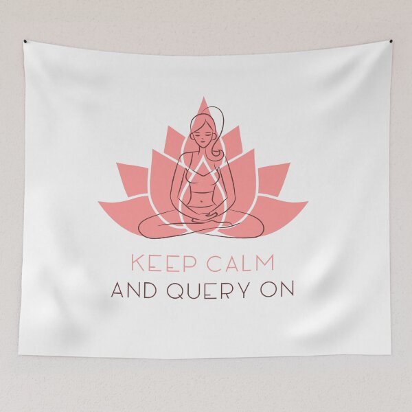 Item preview, Keep Calm and Query On Data Analyst designed and sold by GirlStylesLife.