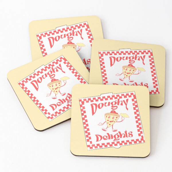 Item preview, Doughy Delights Pizza Box designed and sold by Joy Riv Designs.