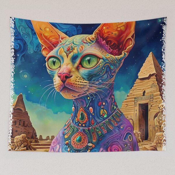 Item preview, Ancient Sphynx Elegance designed and sold by purrfect pattern.