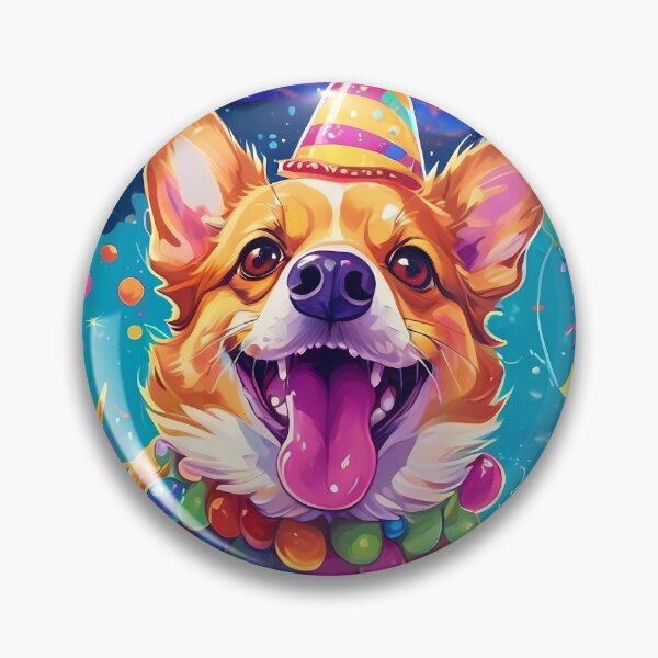 Item preview, Carnival Joy Corgi designed and sold by purrfect pattern.