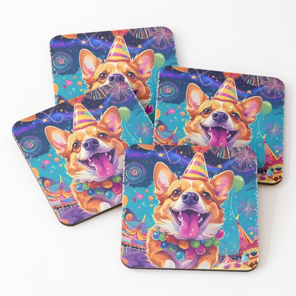 Item preview, Carnival Joy Corgi designed and sold by purrfect pattern.