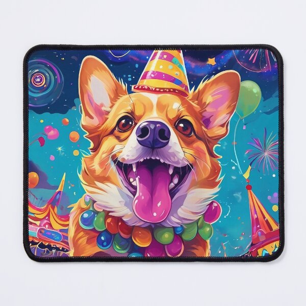 Item preview, Carnival Joy Corgi designed and sold by purrfect pattern.