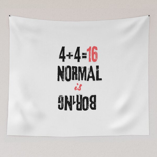 Item preview, Normal is Boring - Unique and Quirky Typography Design designed and sold by Colorful-Garden.