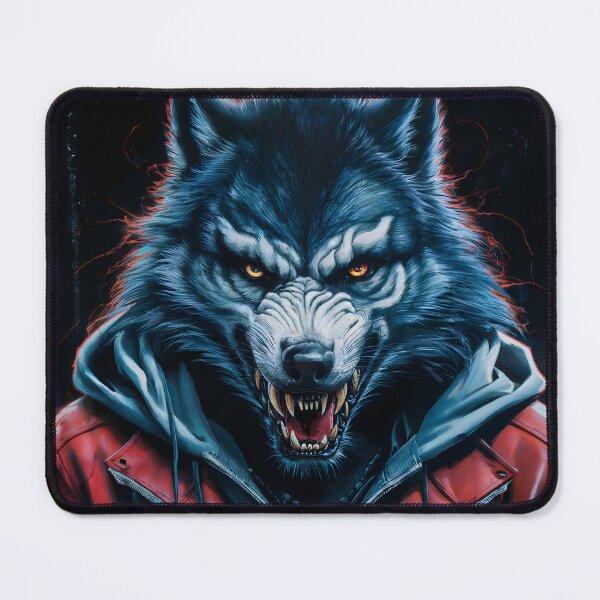 Item preview, Sinister Werewolf In Red Jacket designed and sold by JujuMaeDesigns.