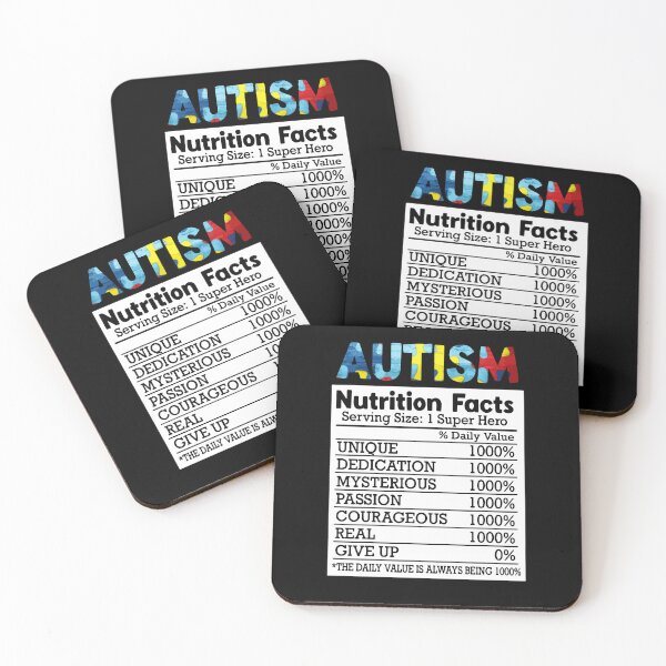 Item preview, Autism Nutrition Fact Acceptance Awareness Day Funny designed and sold by Dressed For  Duty.