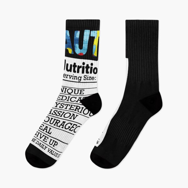 Item preview, Autism Nutrition Fact Acceptance Awareness Day Funny designed and sold by Dressed For  Duty.