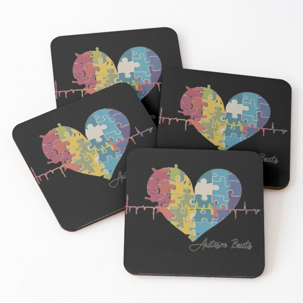 Item preview, Autism Beats: Puzzle Heart Design designed and sold by Atsariya.