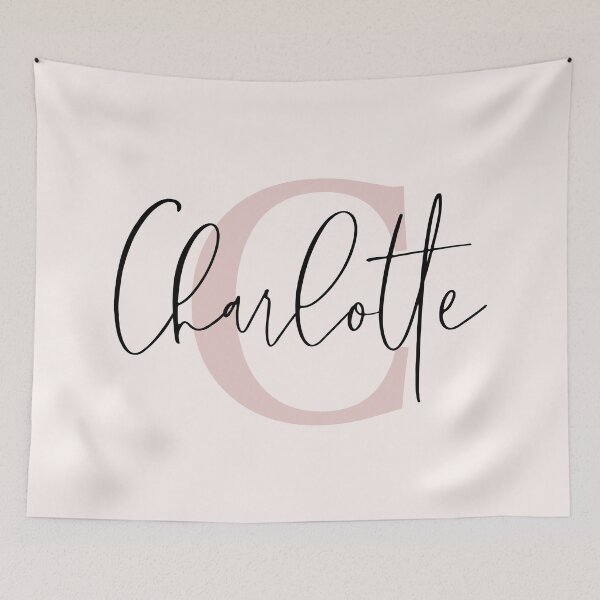 Item preview, Charlotte - Custom name on black cursive font  designed and sold by To the Lua.
