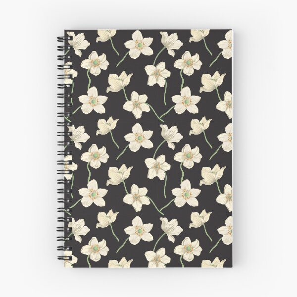 Item preview, White Floral Seamless Background Pattern designed and sold by AbuBabaStickers.