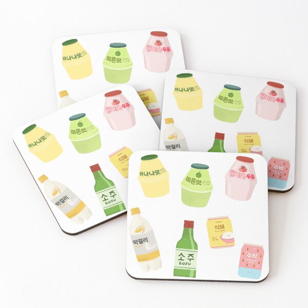 Item preview, Korean beverages designed and sold by EnjoyKoreaStudio.