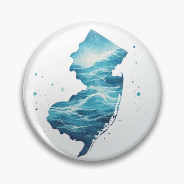 Item preview, New Jersey Water State Outline designed and sold by MysticForest18.