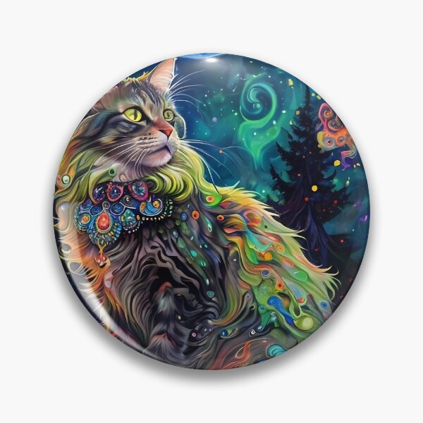 Item preview, Moonlit Majesty Maine Coon designed and sold by purrfect pattern.