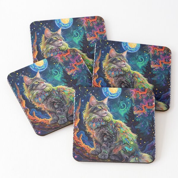 Item preview, Moonlit Majesty Maine Coon designed and sold by purrfect pattern.