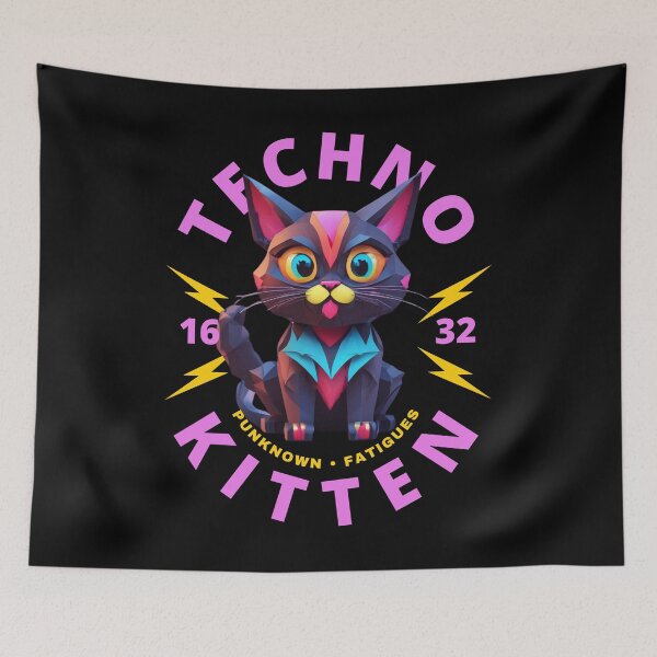 Item preview, Techno Kitten designed and sold by pUNKnown.