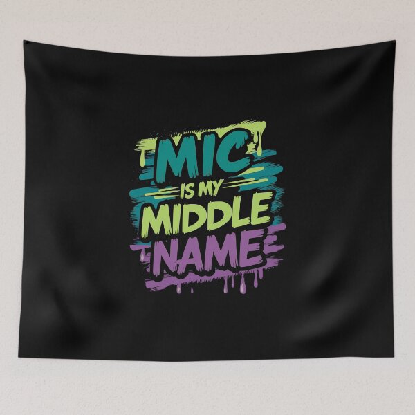 Item preview, Music is my Middle Name Urban Hip Hop Style designed and sold by RadDeck.