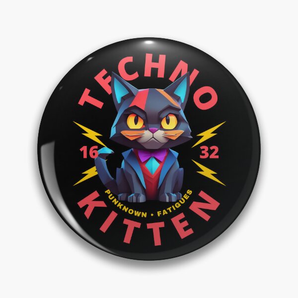 Item preview, Techno Kitten designed and sold by pUNKnown.